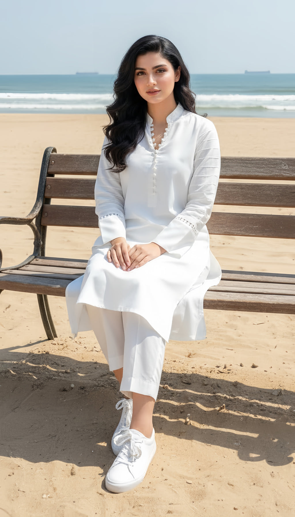 Solid 2Pc Suit White