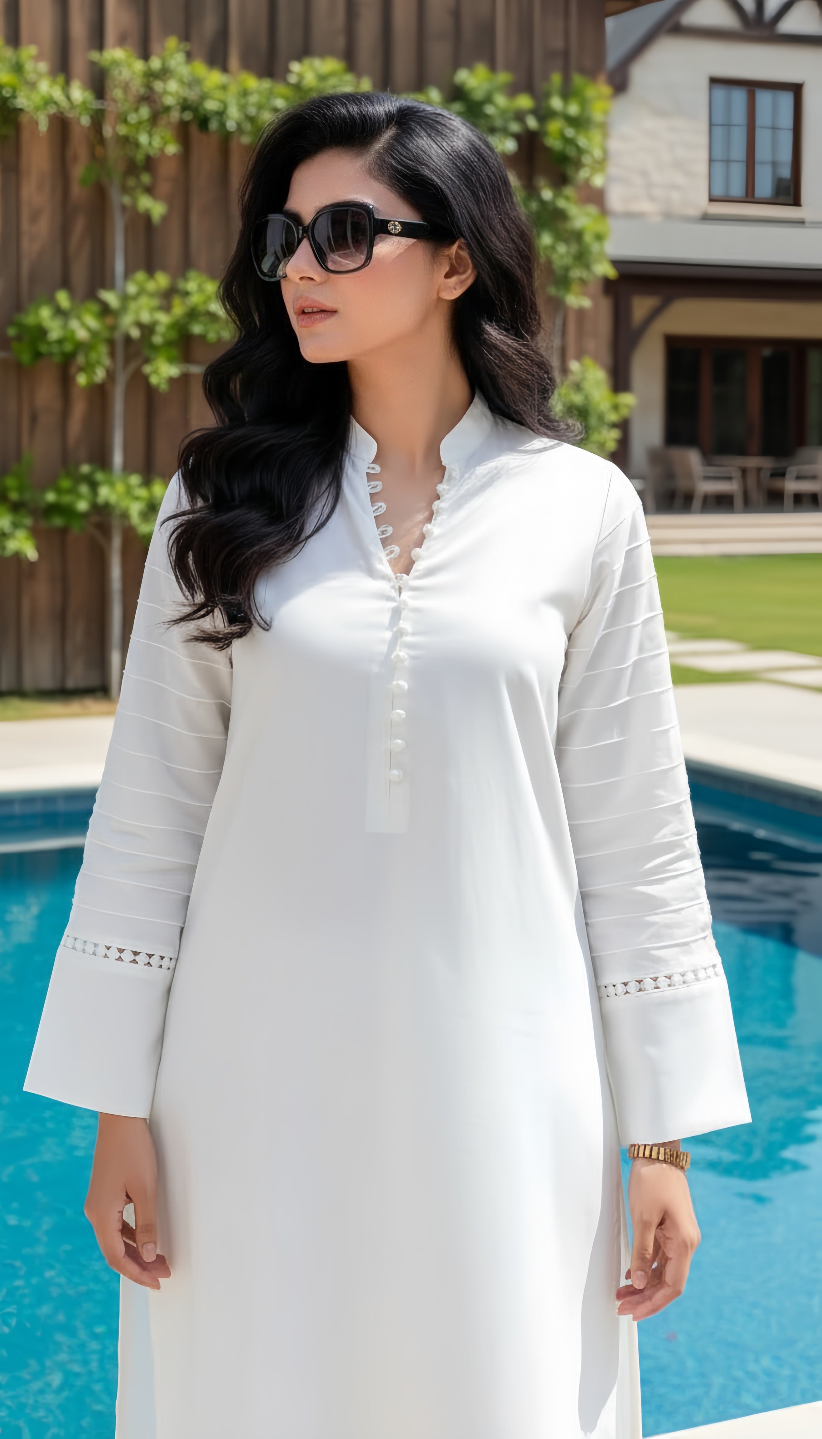 Solid 2Pc Suit White
