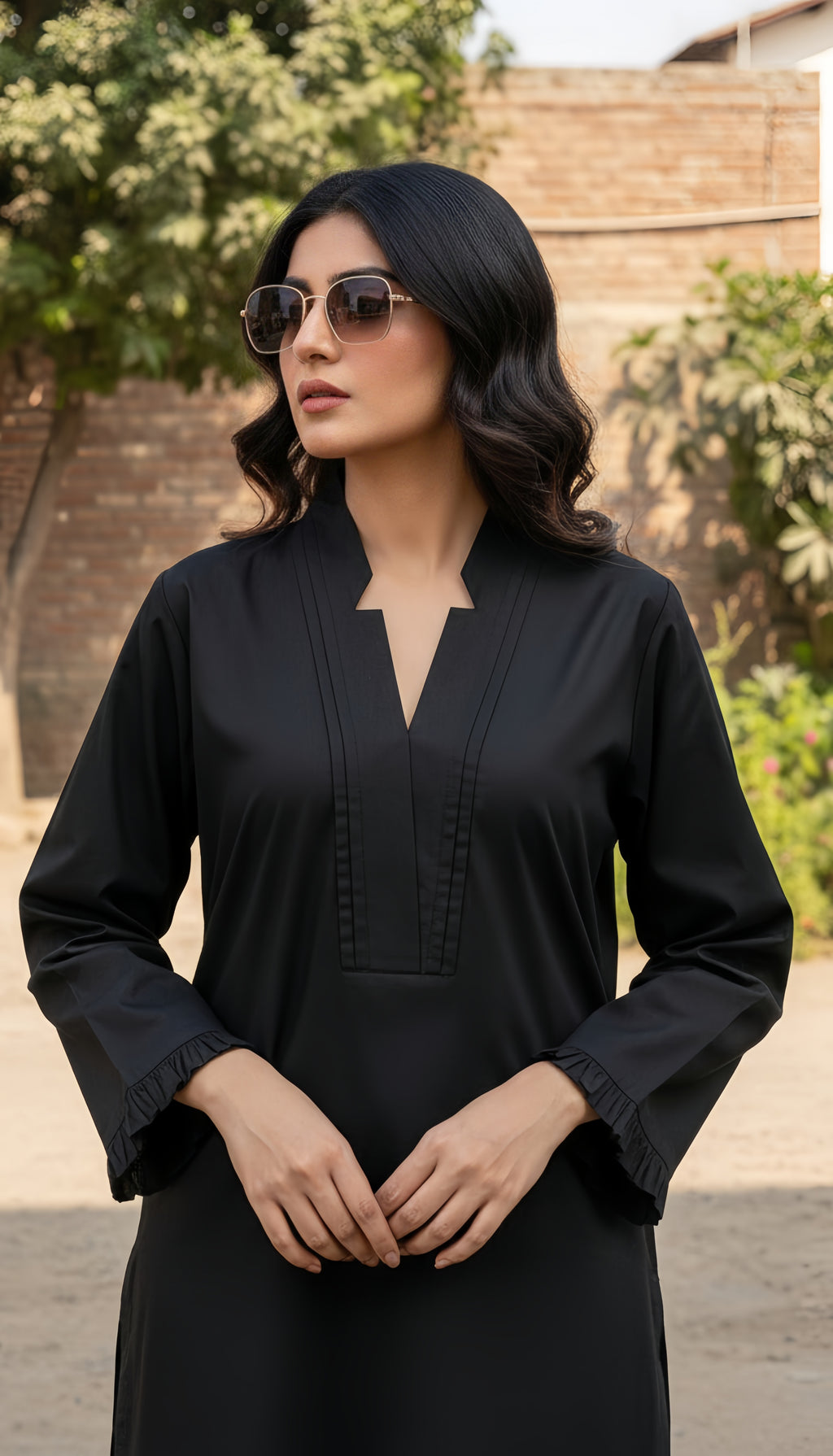 Solid 2Pc Suit Black