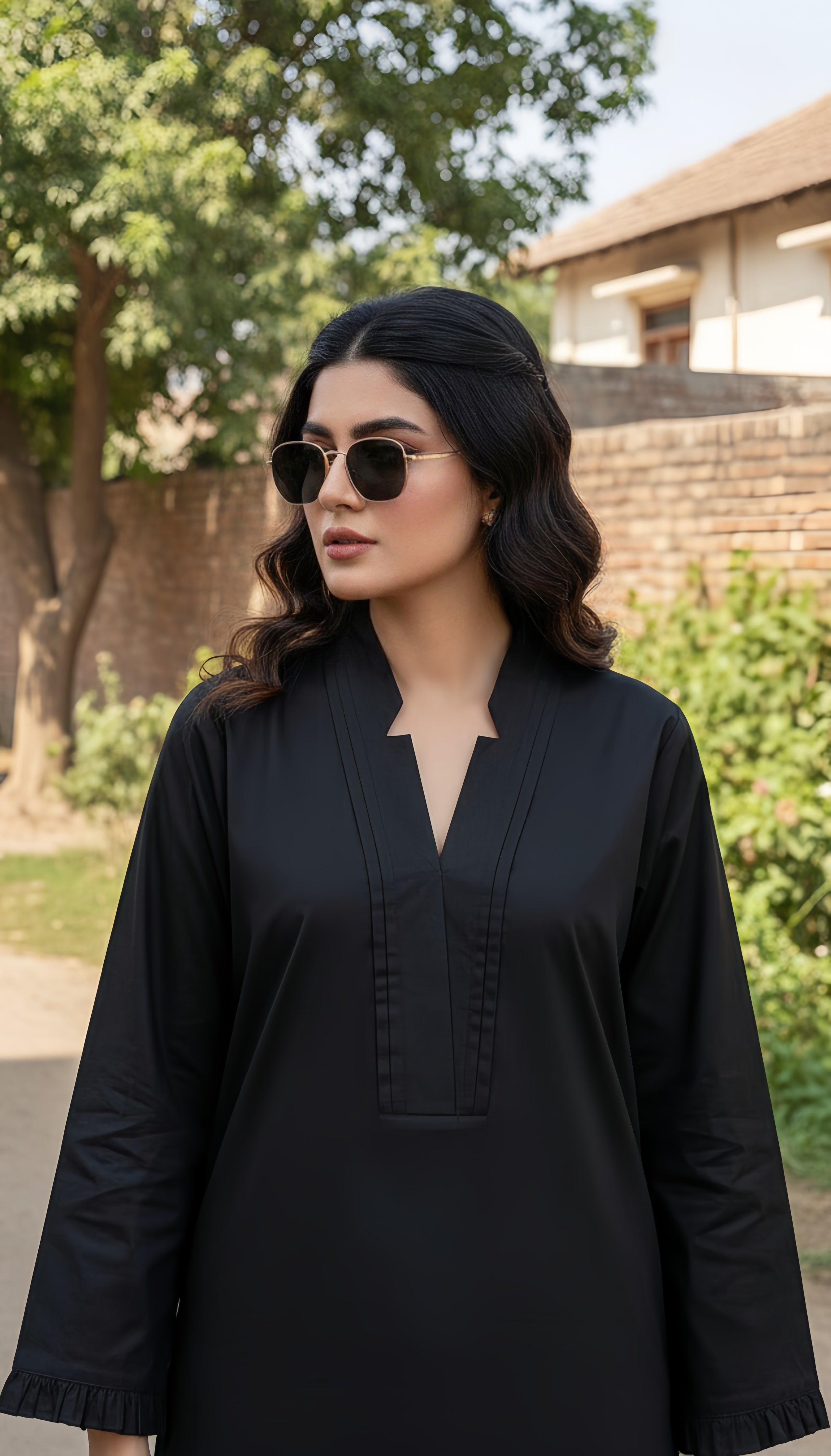 Solid 2Pc Suit Black