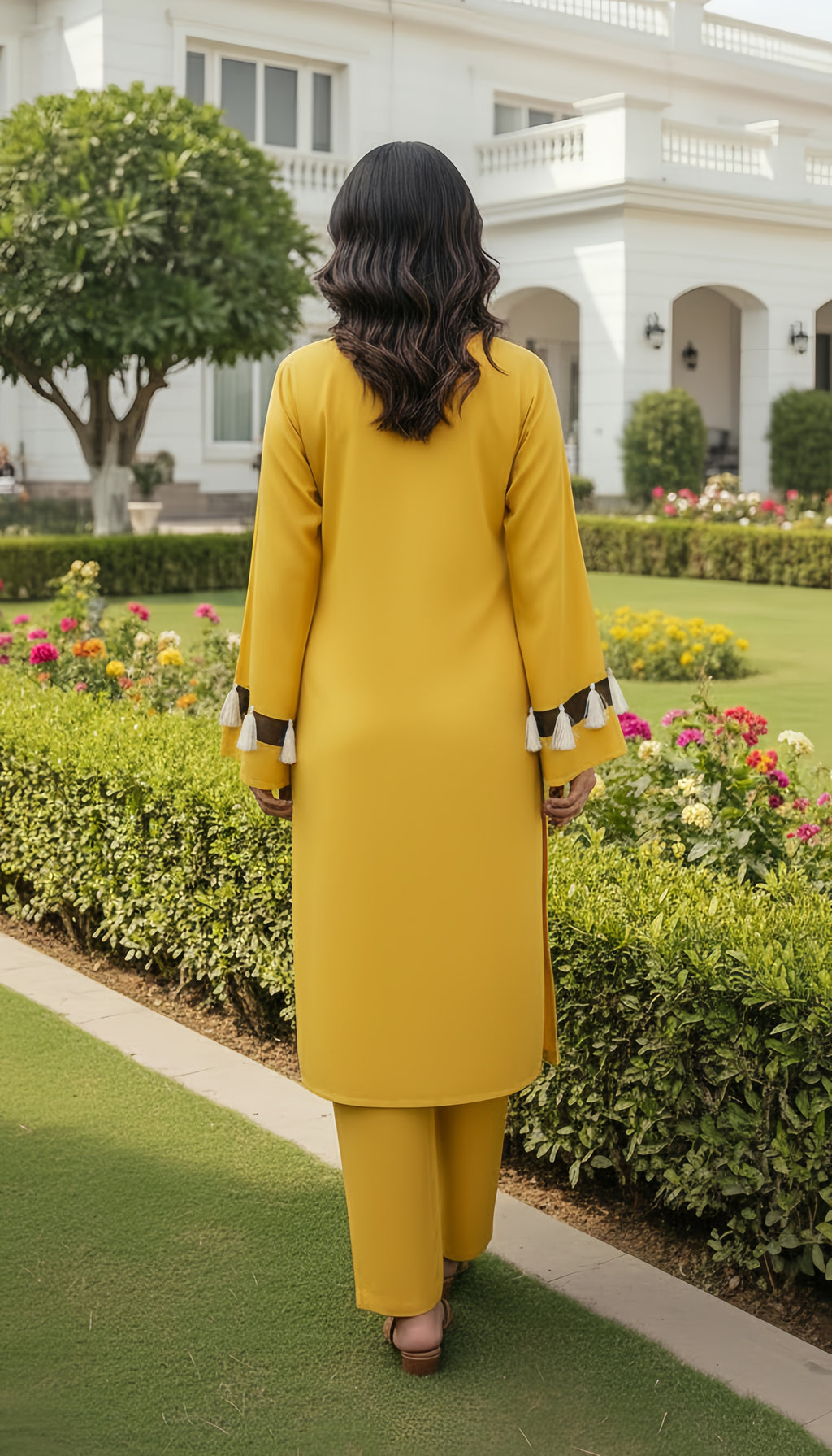 Solid 2Pc Suit Yellow