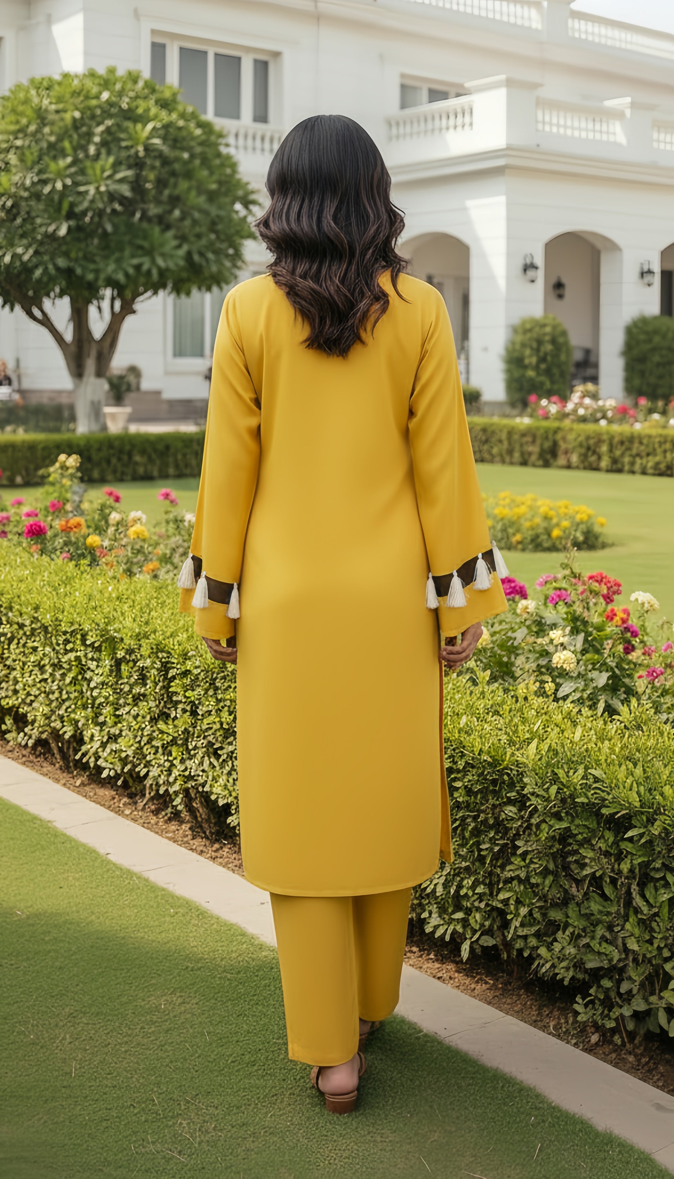 Solid 2Pc Suit Yellow