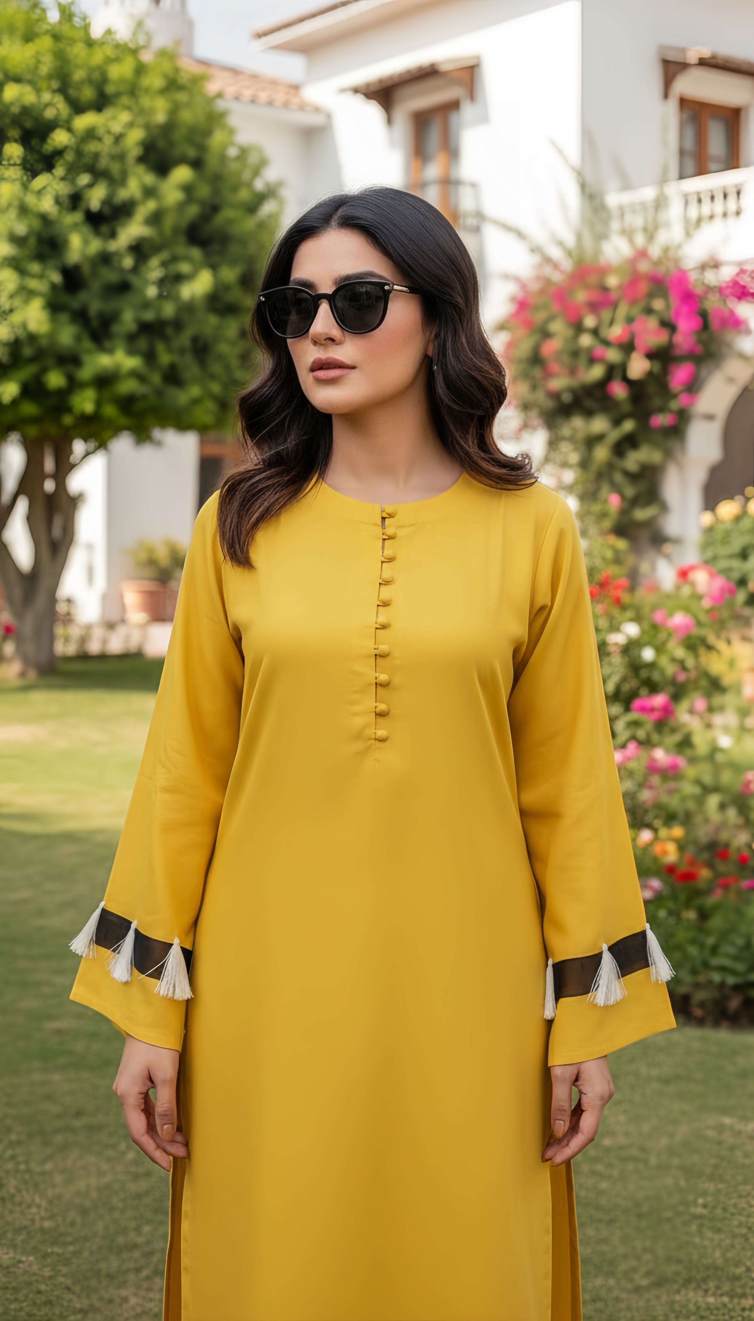 Solid 2Pc Suit Yellow