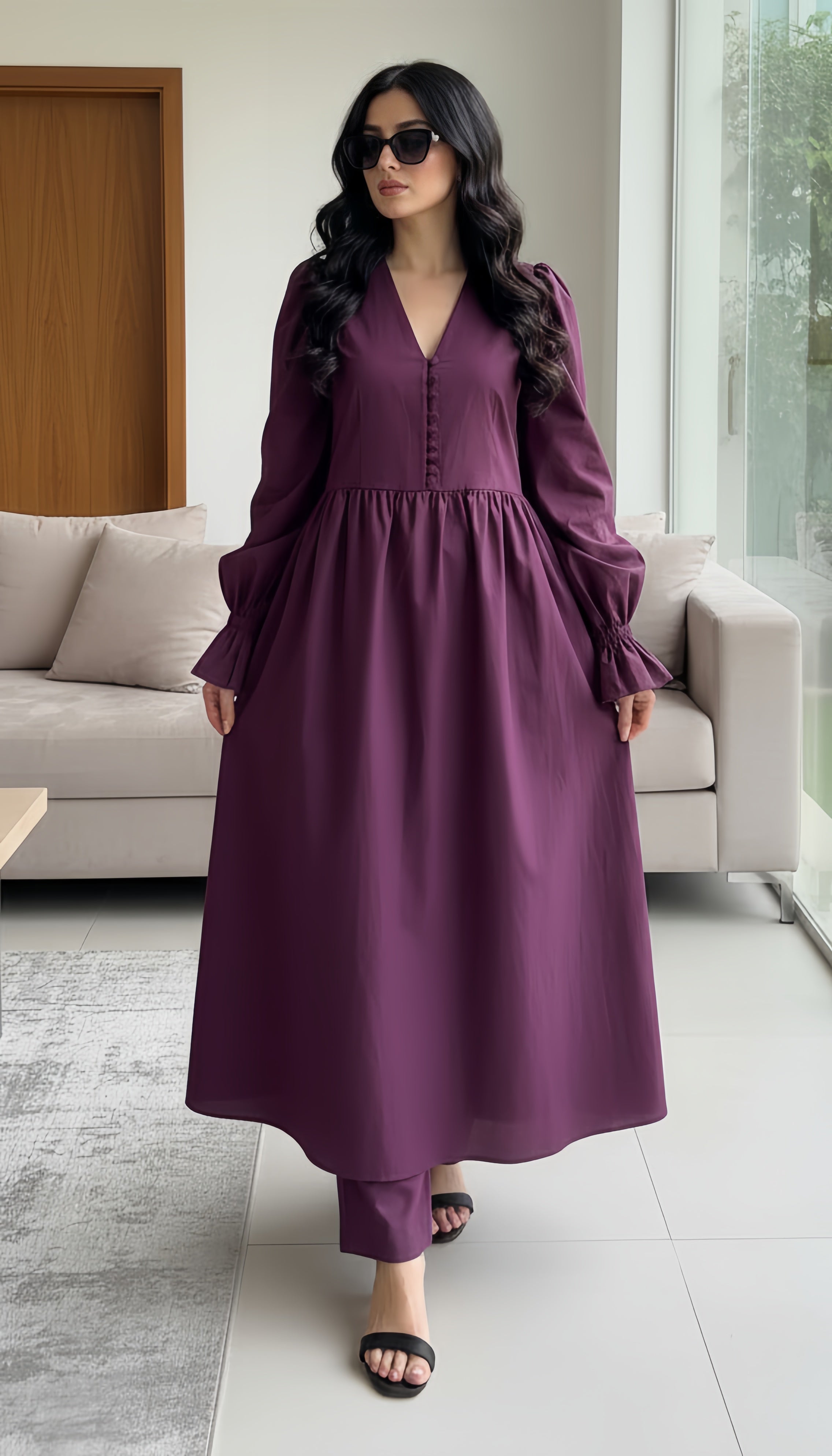 Dress Set Burgundy