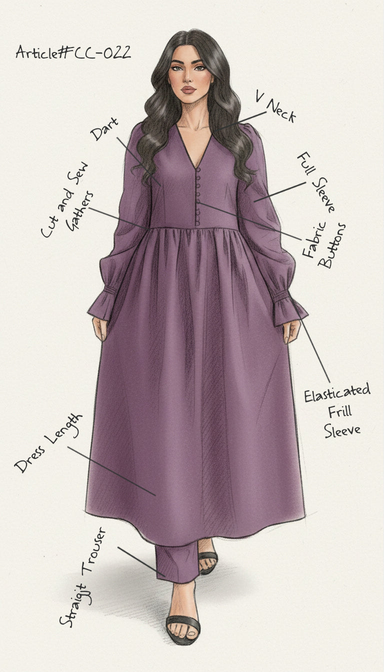 Dress Set Burgundy