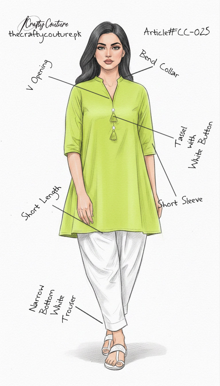 Solid 2Pc Suit Limegreen-White