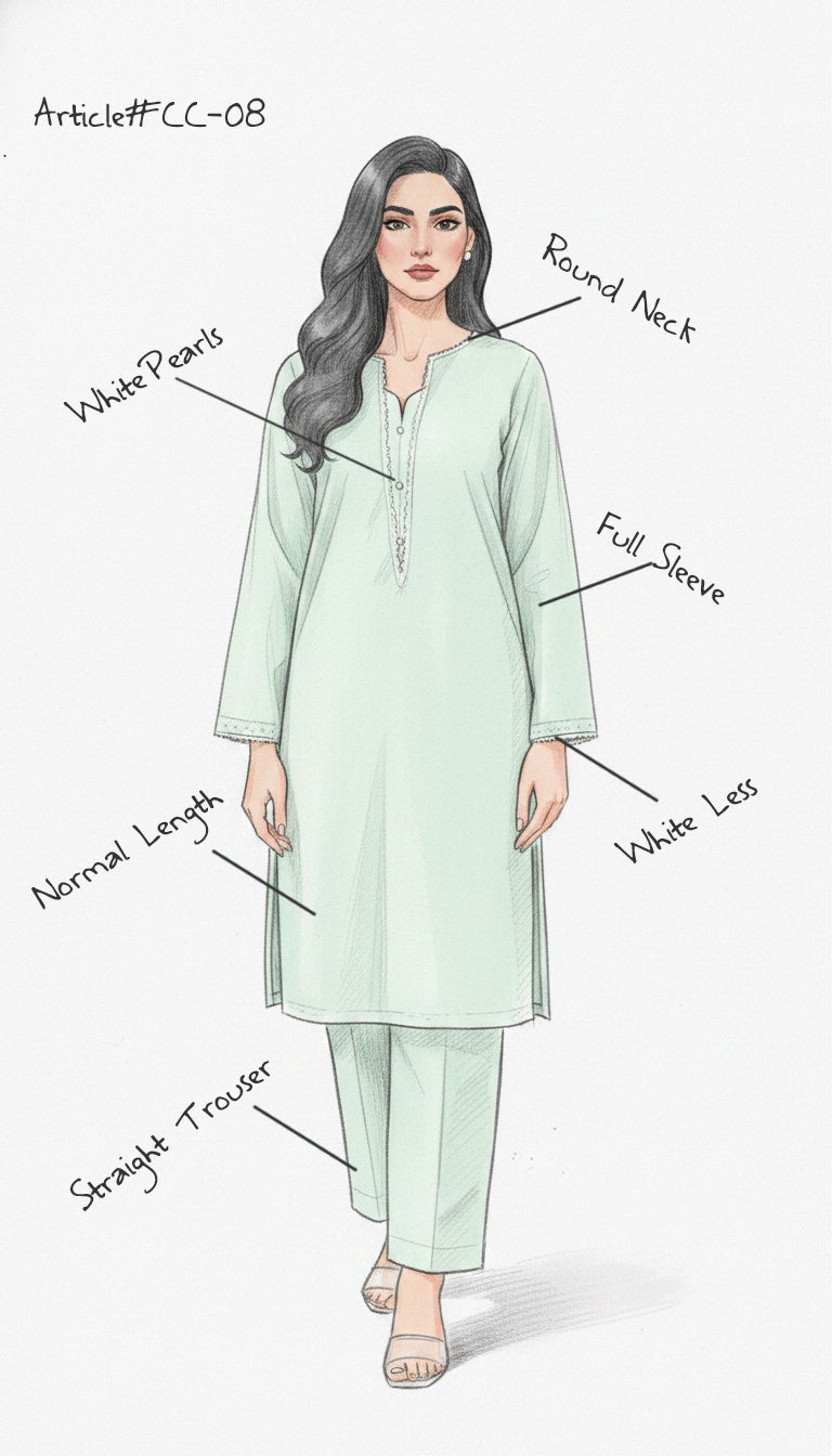 Solid 2Pc Suit Mint Green