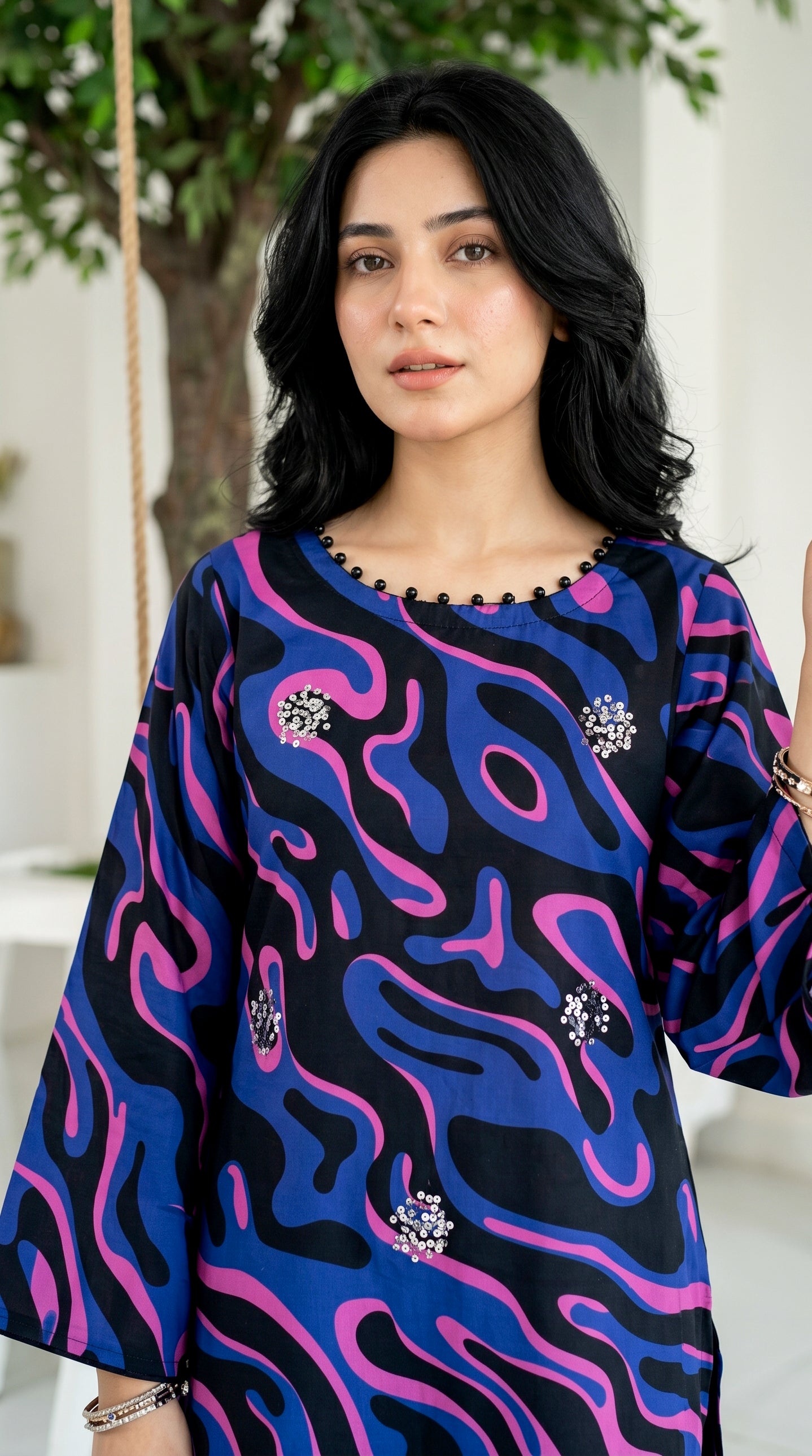 Printed 2Pc Suit