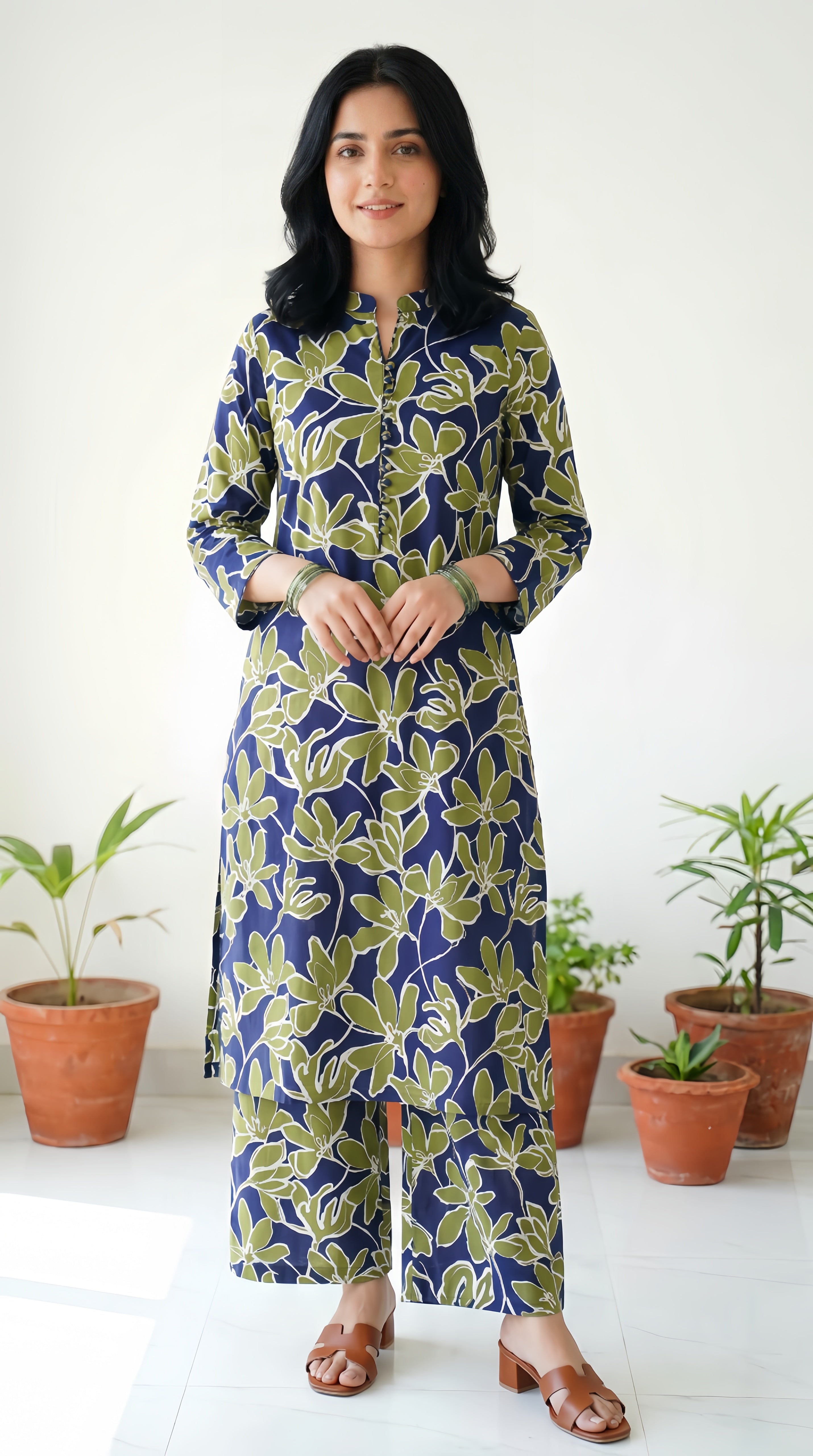 Printed 2Pc Suit