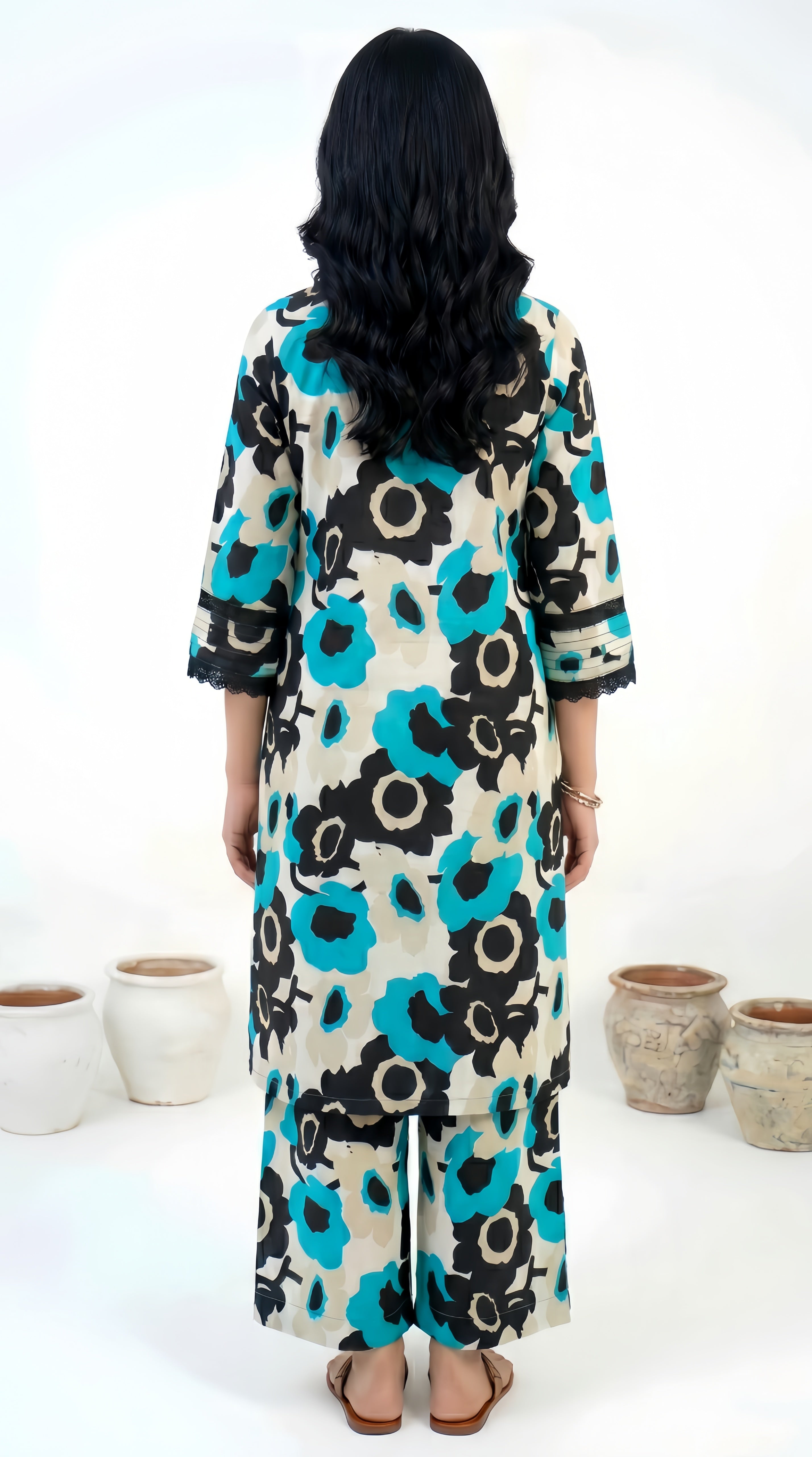 Printed 2Pc Suit