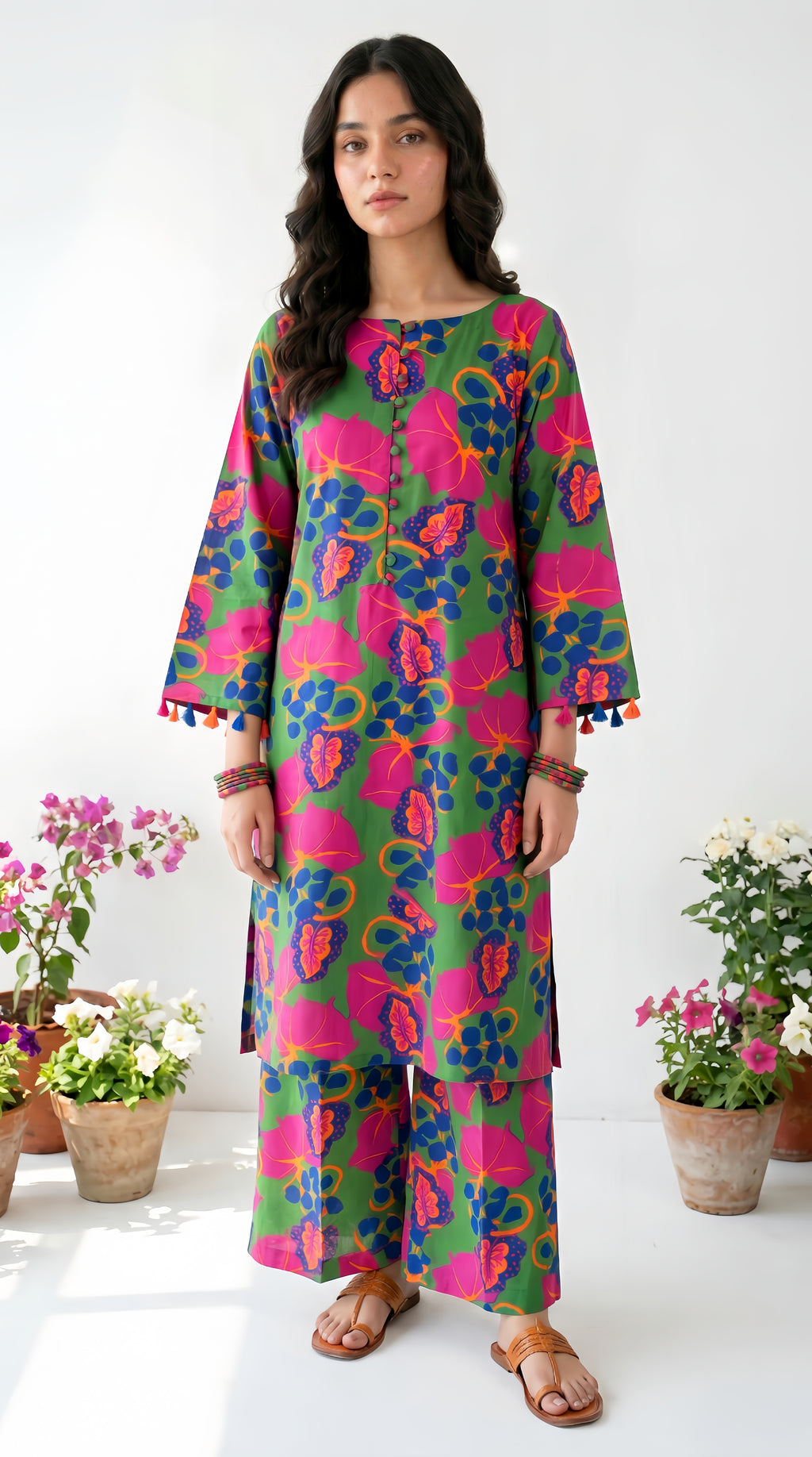 Printed 2Pc Suit