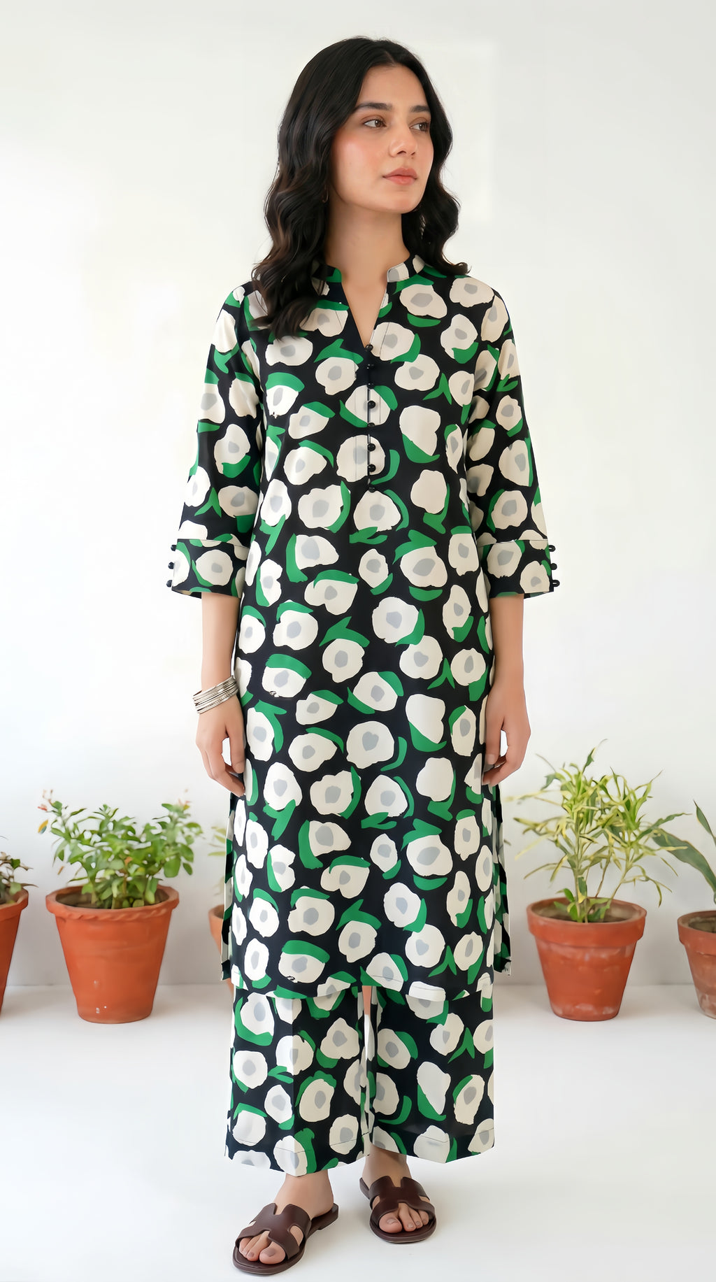 Printed 2Pc Suit