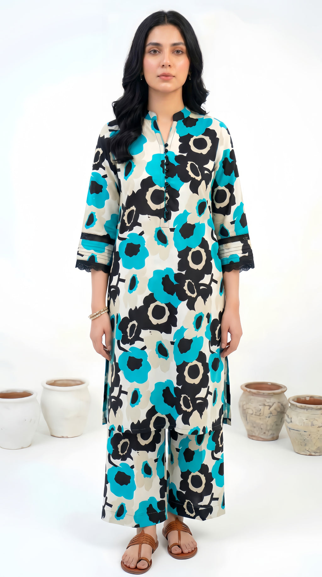 Printed 2Pc Suit