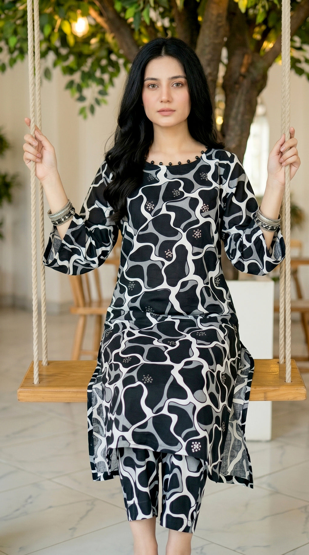 Printed 2Pc Suit