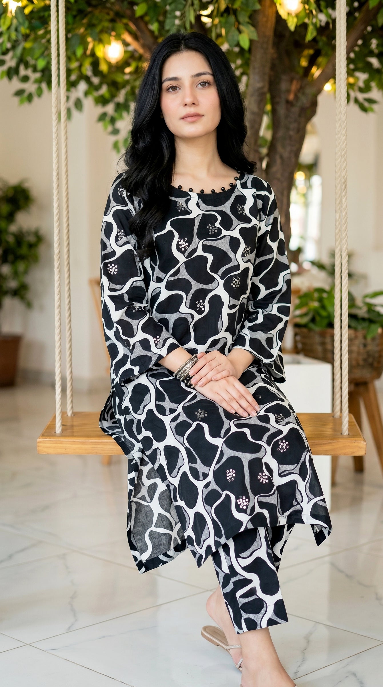 Printed 2Pc Suit