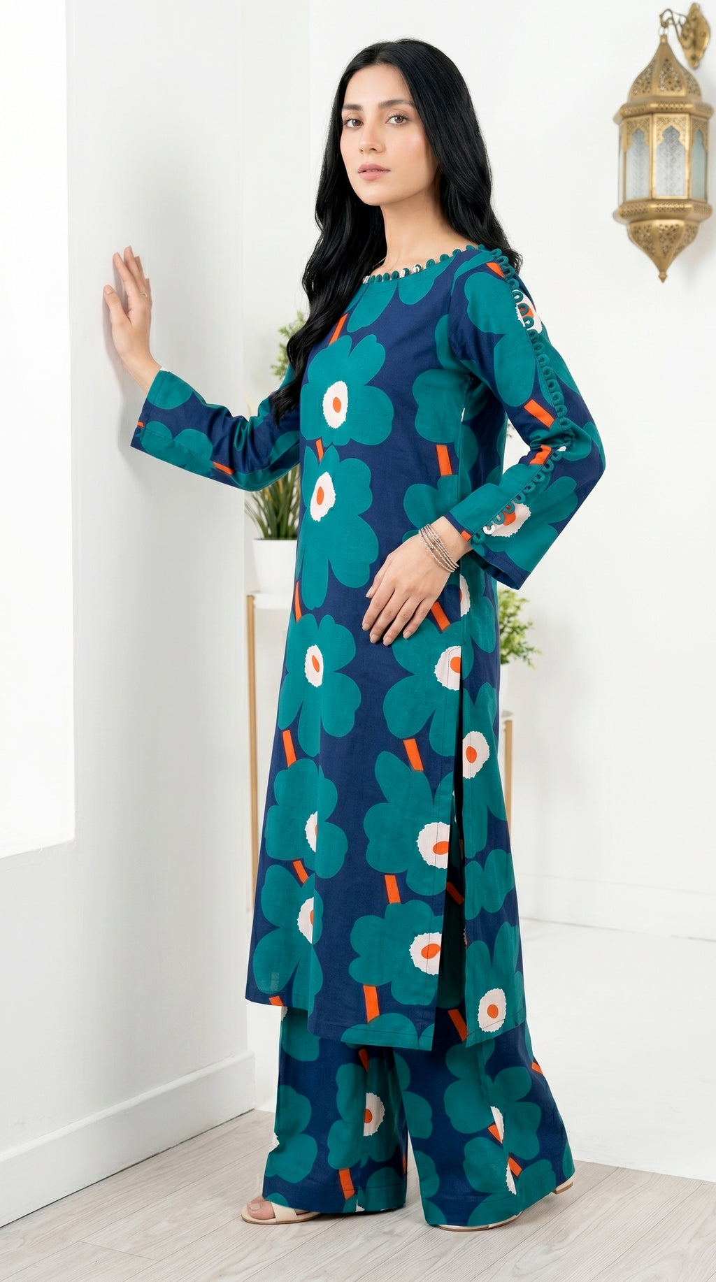Printed 2Pc Suit